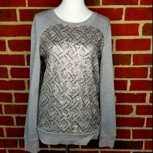 Halogen Sparkly Sequin Sweatshirt XS